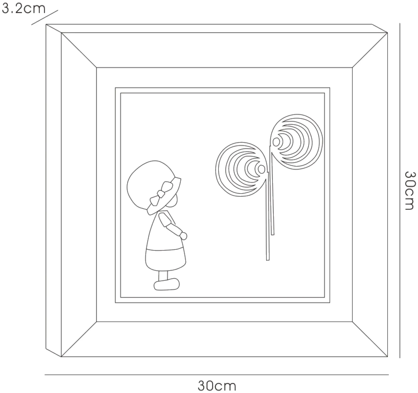 IL70518  Bambino Girl Crystal Art